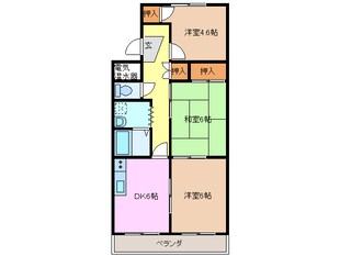 益生駅 徒歩22分 3階の物件間取画像